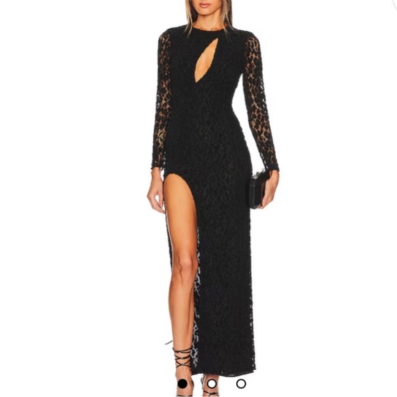 Michael Costello dress black lace - Picture 1 of 6